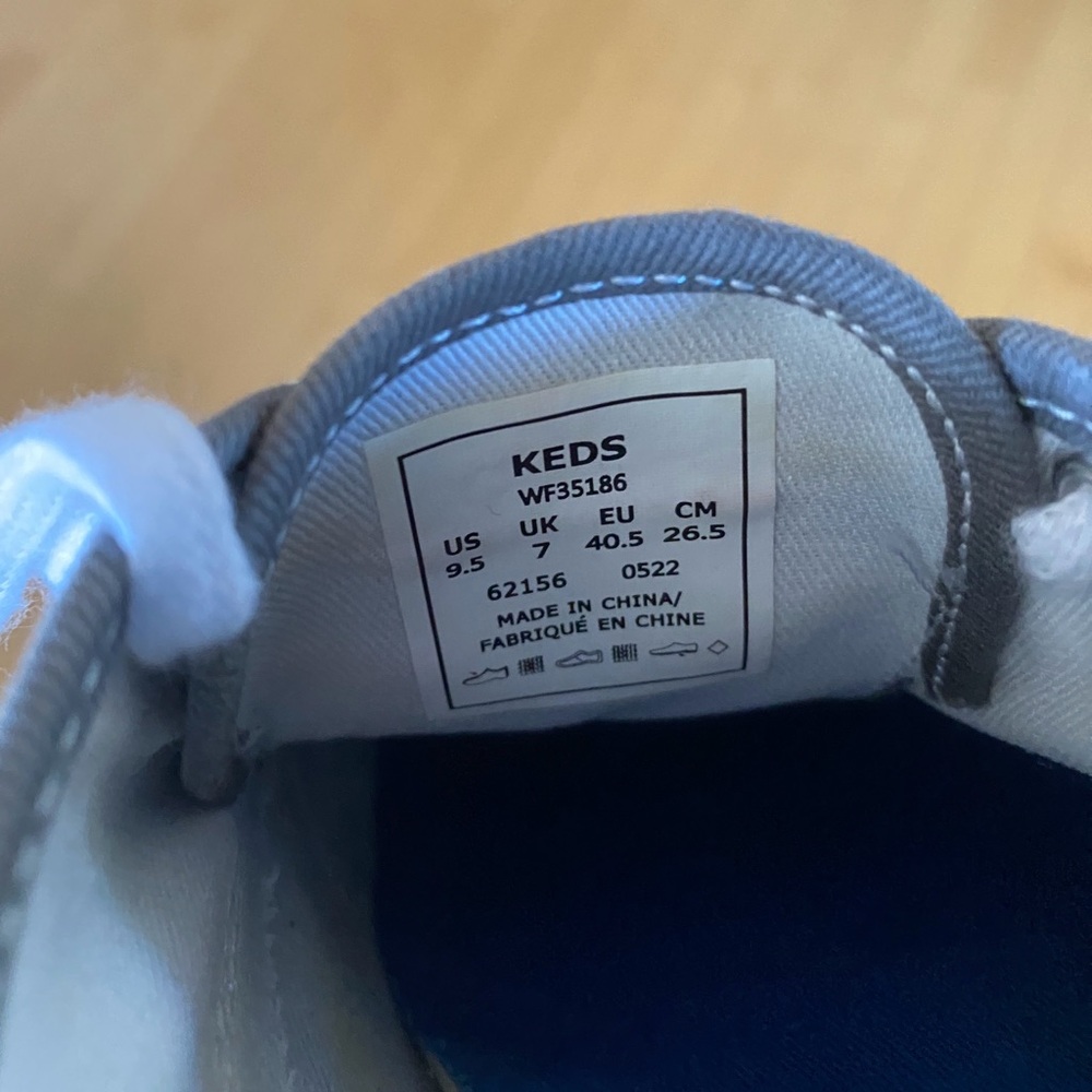 Keds Women's Gray Canvas Sneakers - Picture 7 of 7